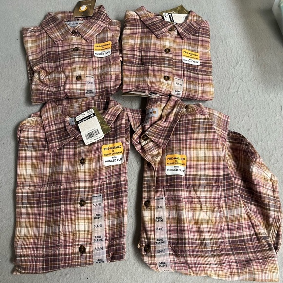 4- Carhartt Rugged Flex Button down shirts Small - Picture 1 of 2